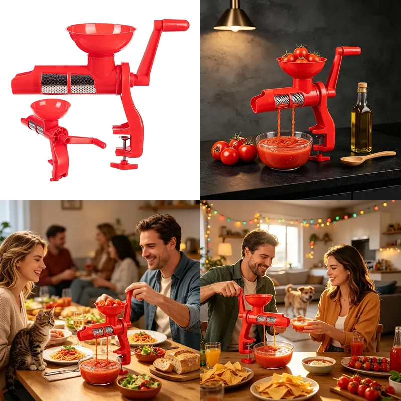 Juicer - Spremiagrumi per pomodori con manovella, robot