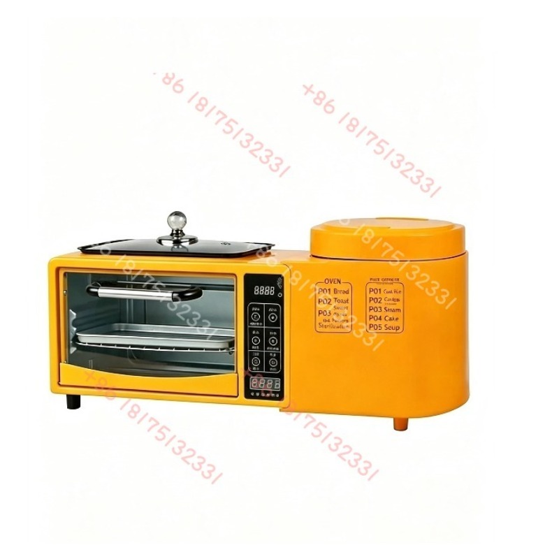 Toaster - Macchina per Colazione 4-in-1 Multifunzione, Forno