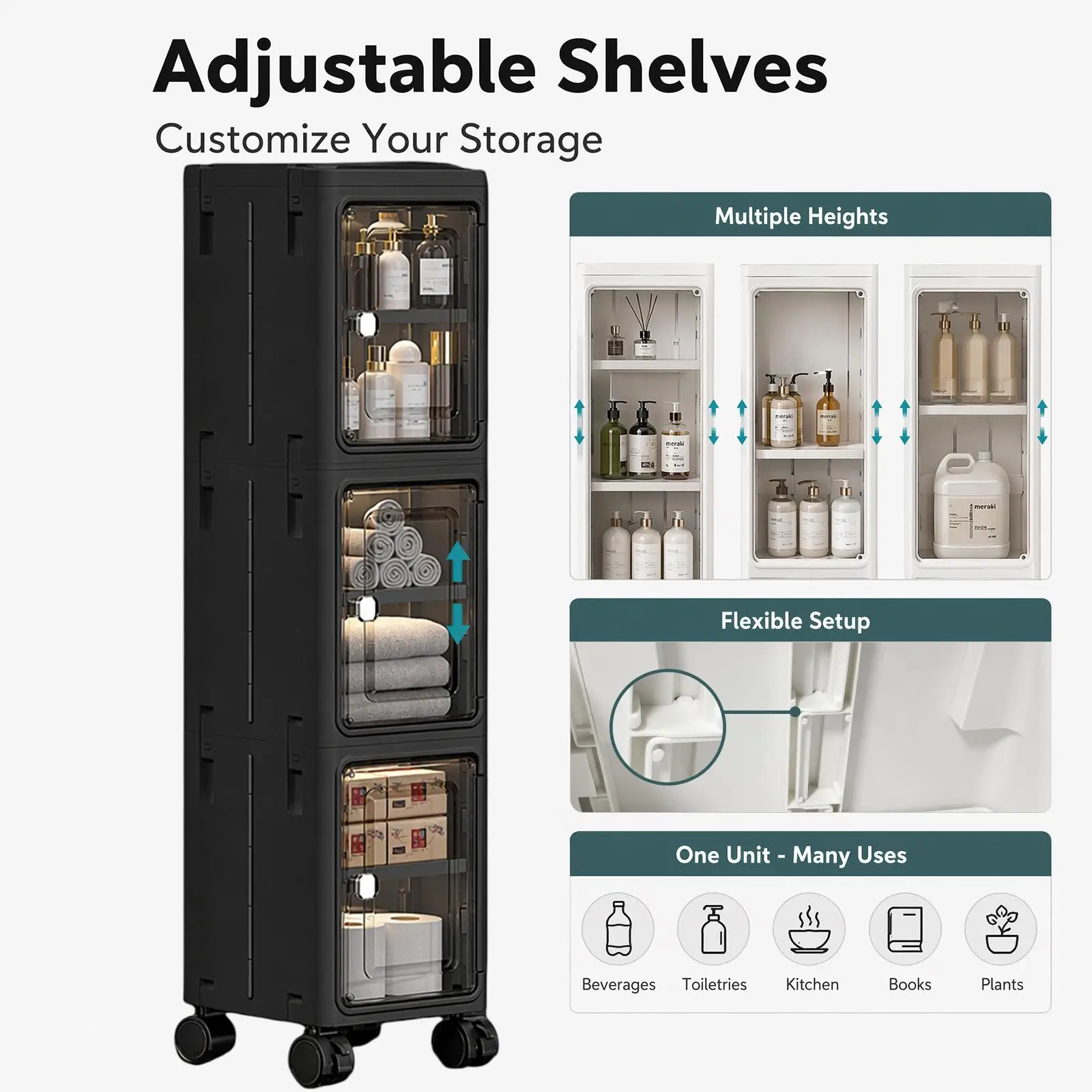 Mobiletto Salvaspazio a 5 Ripi - Kitchen Appliances Cabinet recensione e prezzo